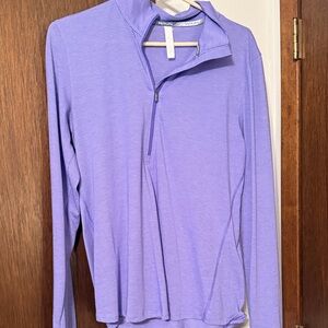 Purple Half-Zip under Armour shirt
